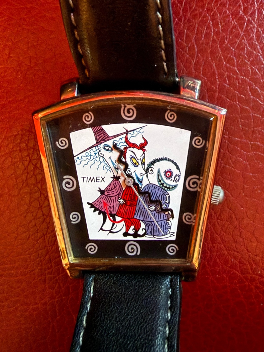 Timex Nightmare Before Christmas Unisex Watch Black Leather Buckle Band